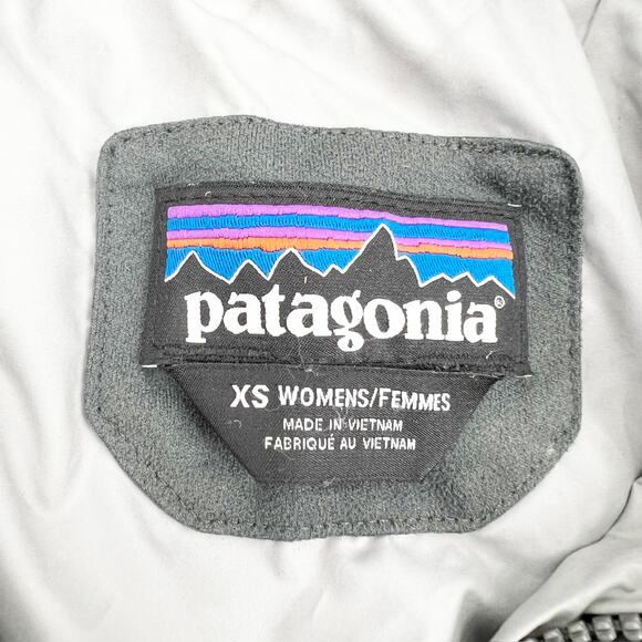 Patagonia Black Down Puffer Trench Jacket XS - Picture 3 of 4